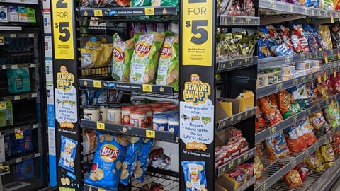 Lay's 'Flavor Swap' Dollar General Endcap